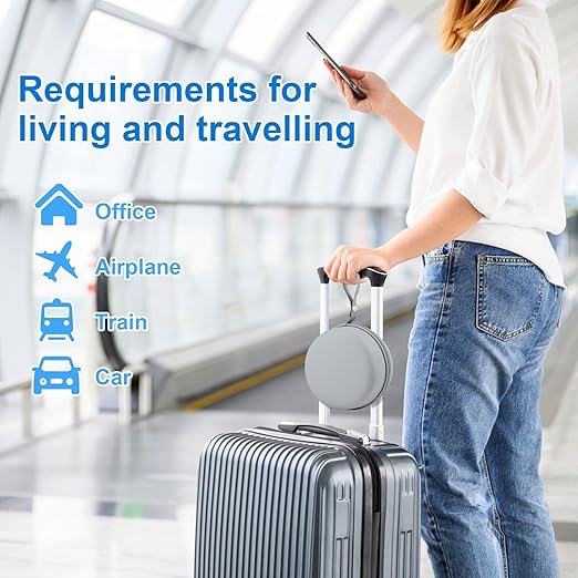 Neck Pillow for Traveling, 100% Pure Memory Foam Neck Pillow, with Neck Support