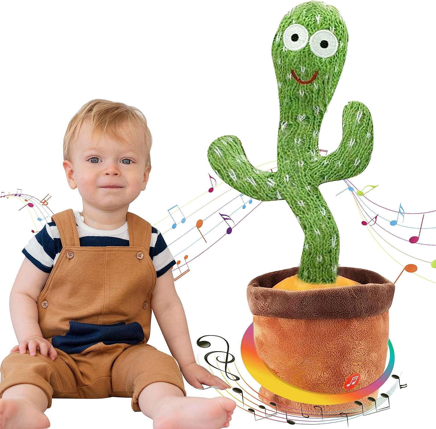 Dancing Mimicking Talking Cactus Toy,Funny Gift for Toddler