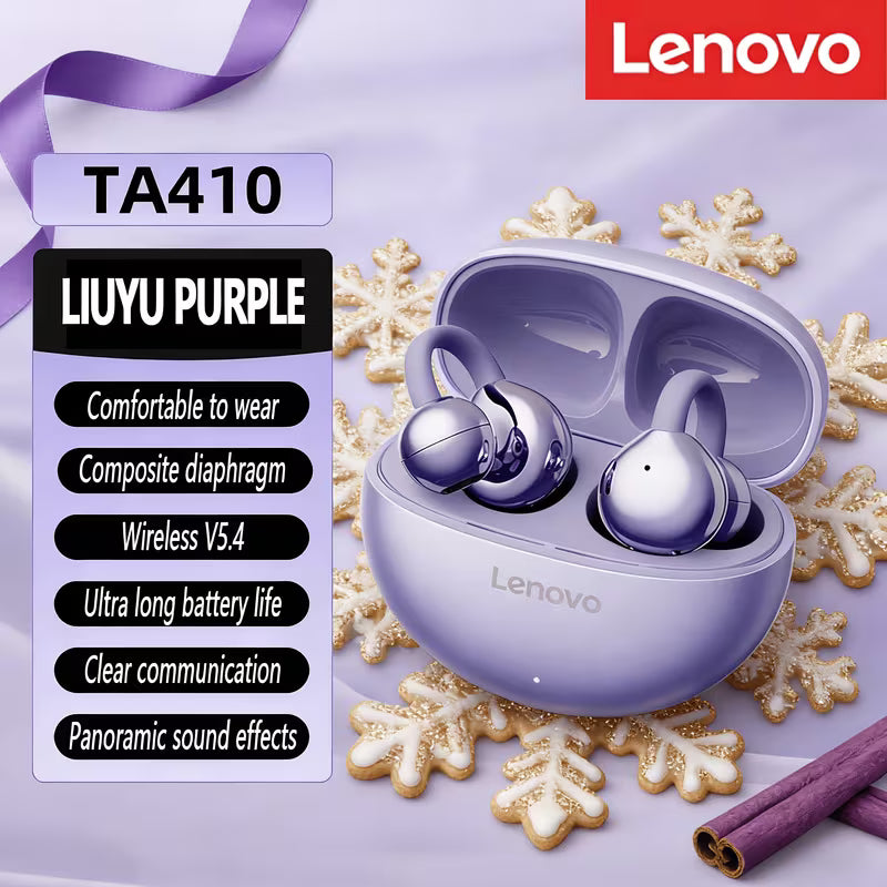 Clip on Bluetooth Earphones Open Ear Earbuds, Air Conduction Wireless Headphones, Ultra-Comfort, Lightweight